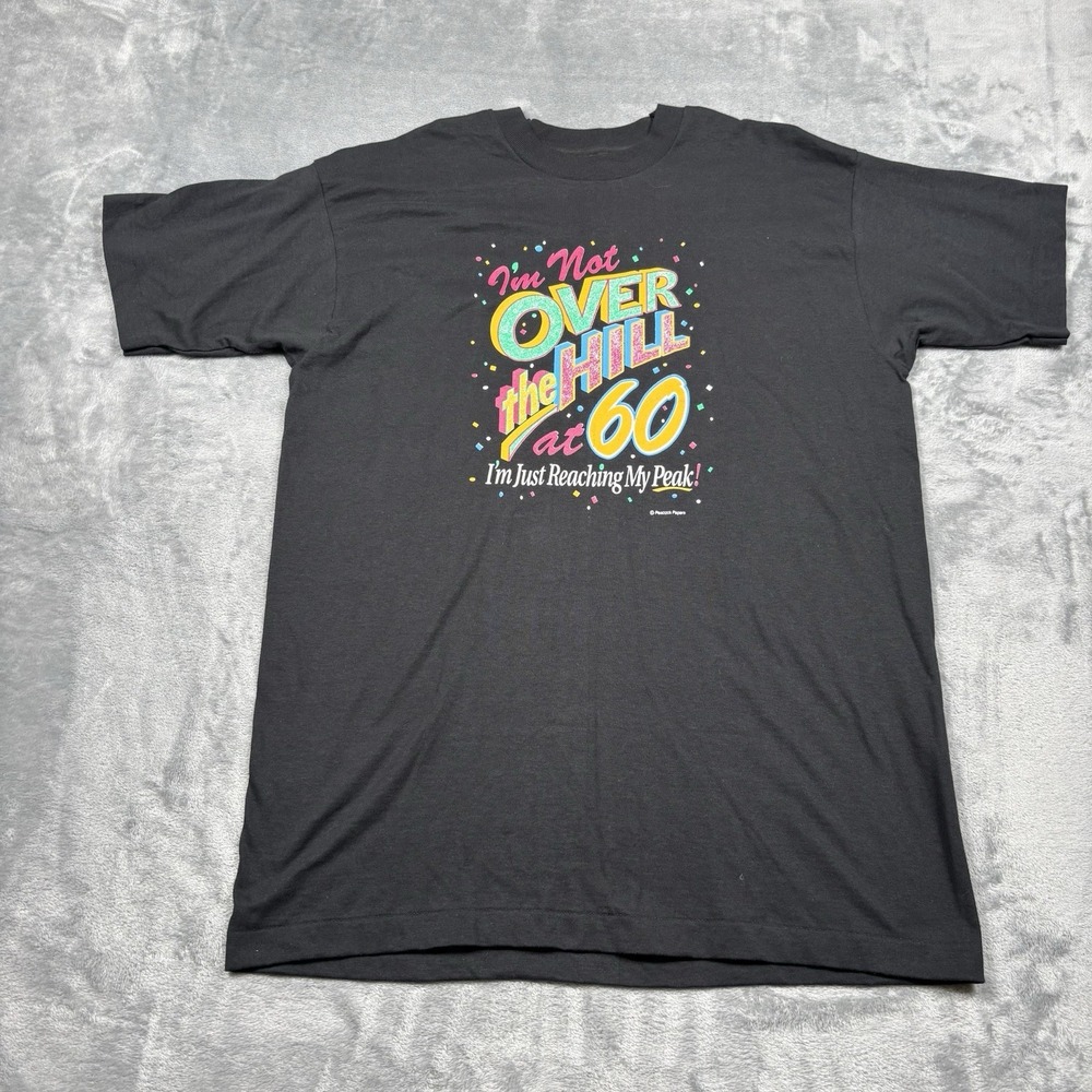Vintage Over The Hill 60 Years Old Single Stitch Men's Size XL Fruit Of The Loom